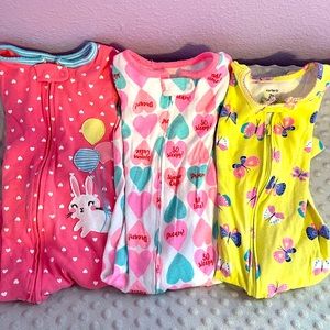 2t Carter’s zip PJs